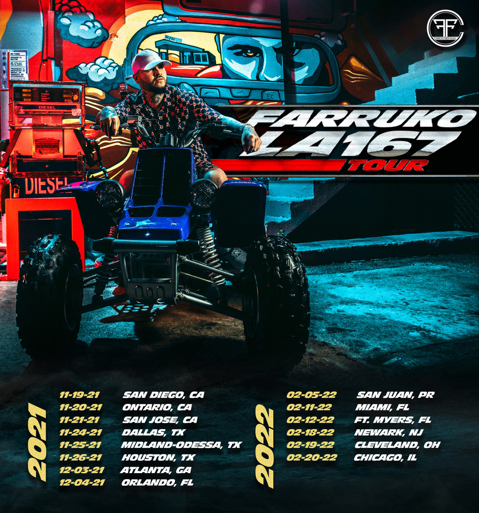 Farruko anuncia su esperado tour "LA 167" 